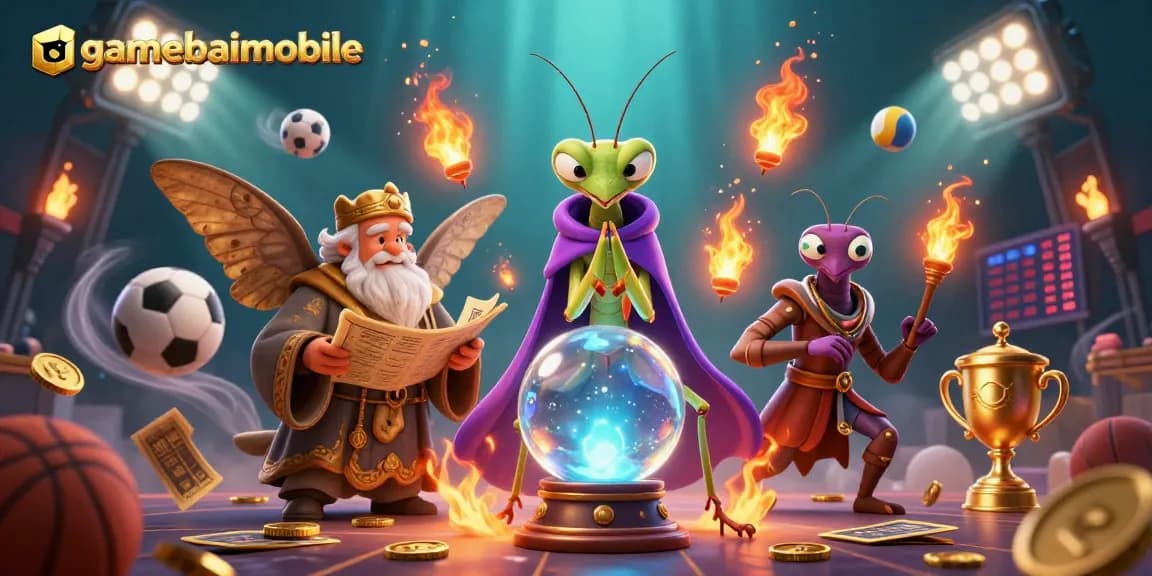Experience immersive gameplay with gamebaimobile's vibrant casino-themed 3D illustration.
