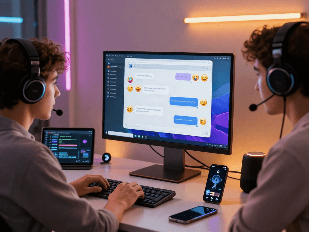 AI chat NSFW interface showcasing dynamic conversation in innovative tech setting