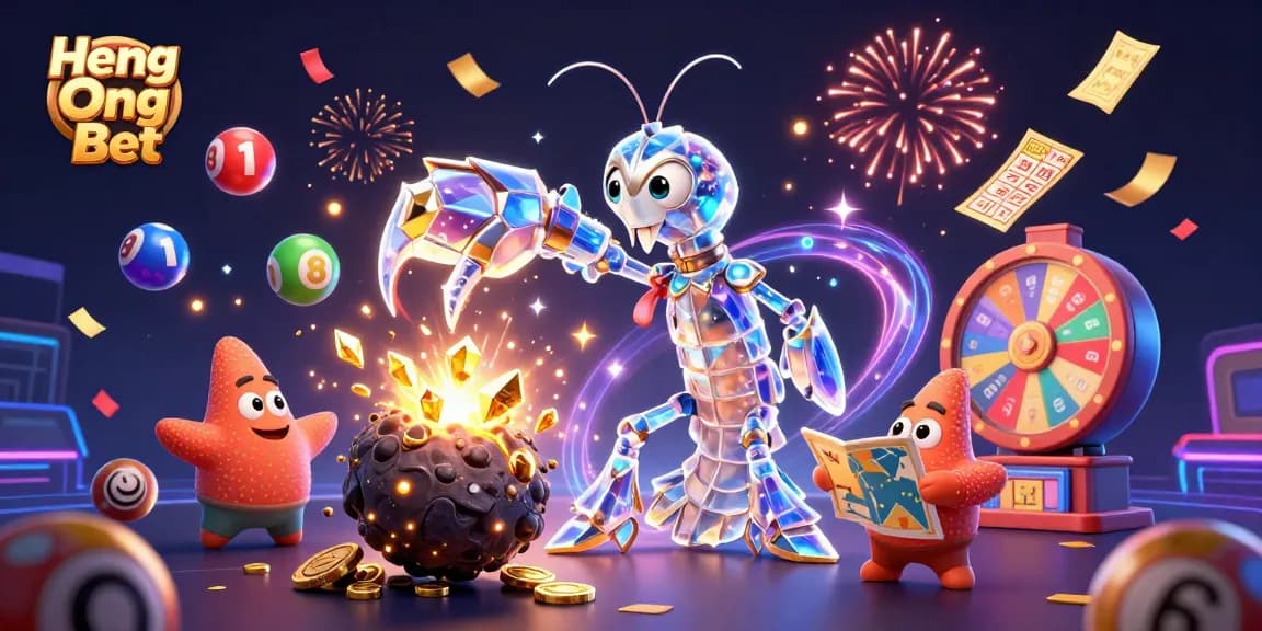 Experience thrilling wins on Heng Ong Bet, featuring explosive treasures and vibrant lottery elements.