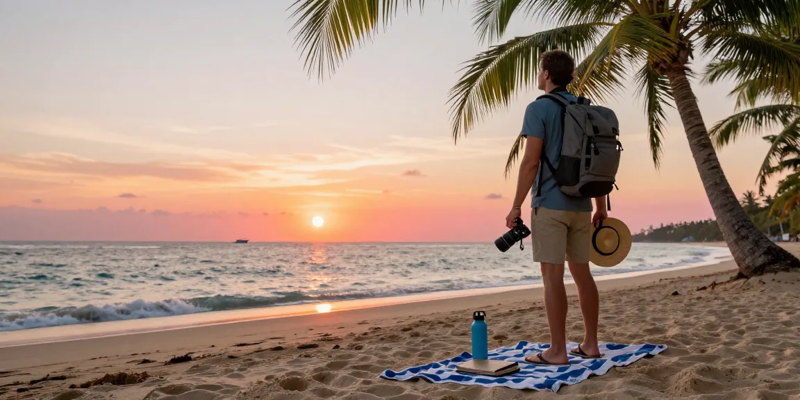 Pengembara menikmati keindahan pantai saat matahari terbenam di https://raja77gokil.com/ dengan suasana santai dan menenangkan.