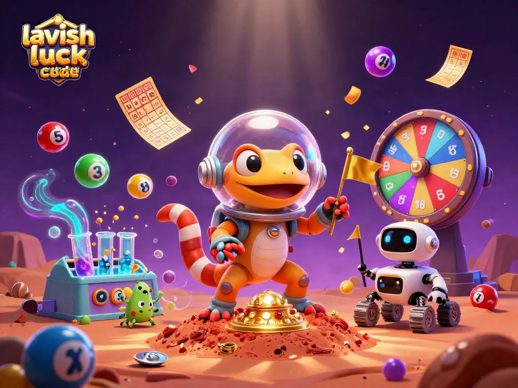 Engage with the Lavish Luck reward code for exclusive casino bonuses in this vibrant, dynamic scene.
