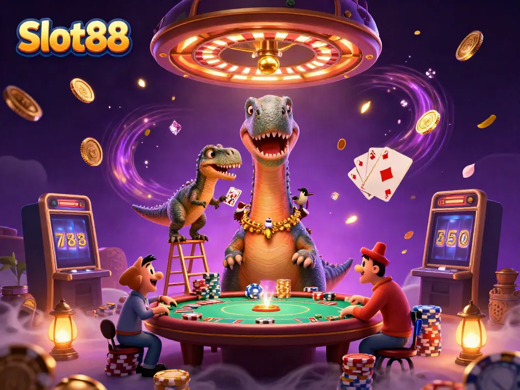 Engage with the exciting Slot88 world of vibrant 3D casino characters and action.