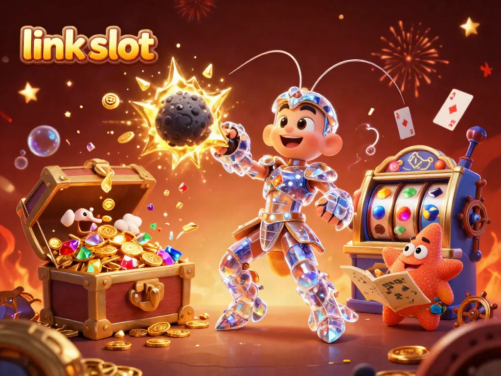 Experience thrilling wins with link slot visuals featuring samurai mantis shrimp amidst gold coins.