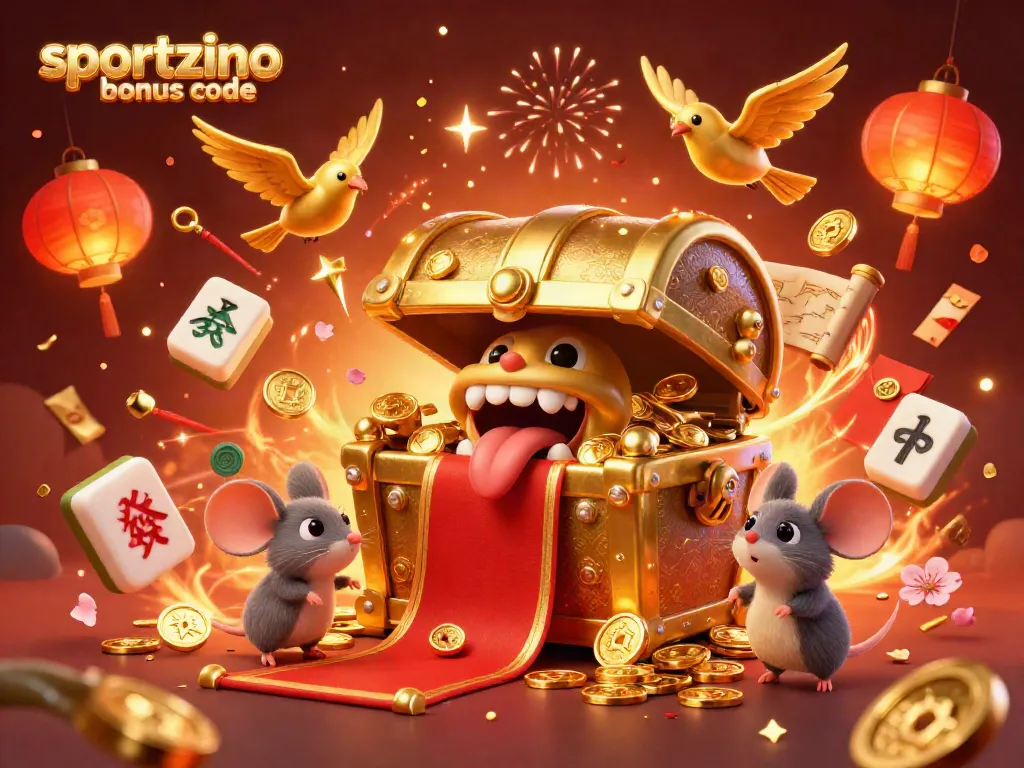 Claim free prizes with sportzino bonus code in this vibrant casino scene, showcasing thrilling slot action and dynamic elements.
