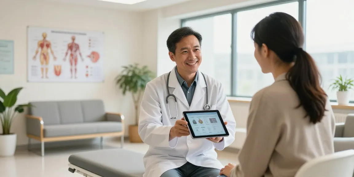 Patientenberatung zur Röntgenreizbestrahlung in der Nähe in einer modernen, freundlichen Atmosphäre