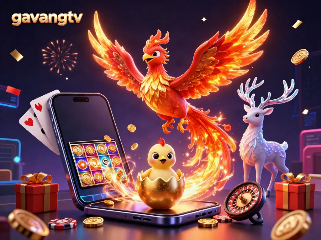 Watch the fire phoenix and chick thrive as gavangtv entertains with vibrant gambling elements.