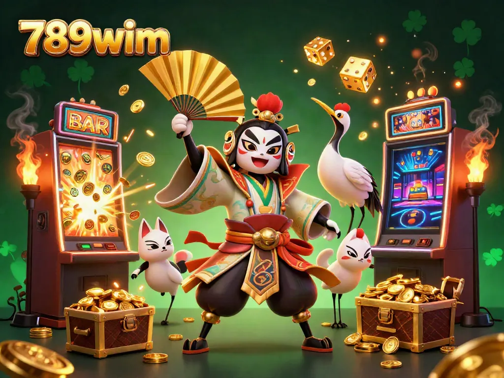 Experience thrilling gameplay at 789wim with vibrant, dynamic casino illustrations.