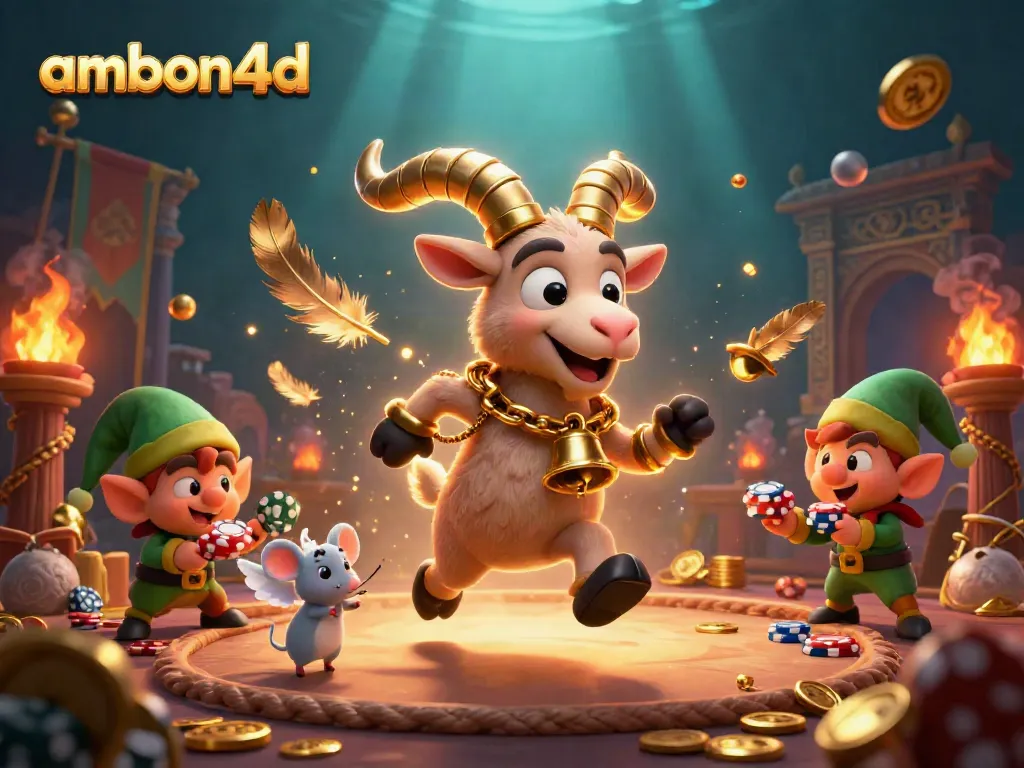 Join the excitement at ambon4d, where the Krampus goat runs the casino as elves steal poker chips!