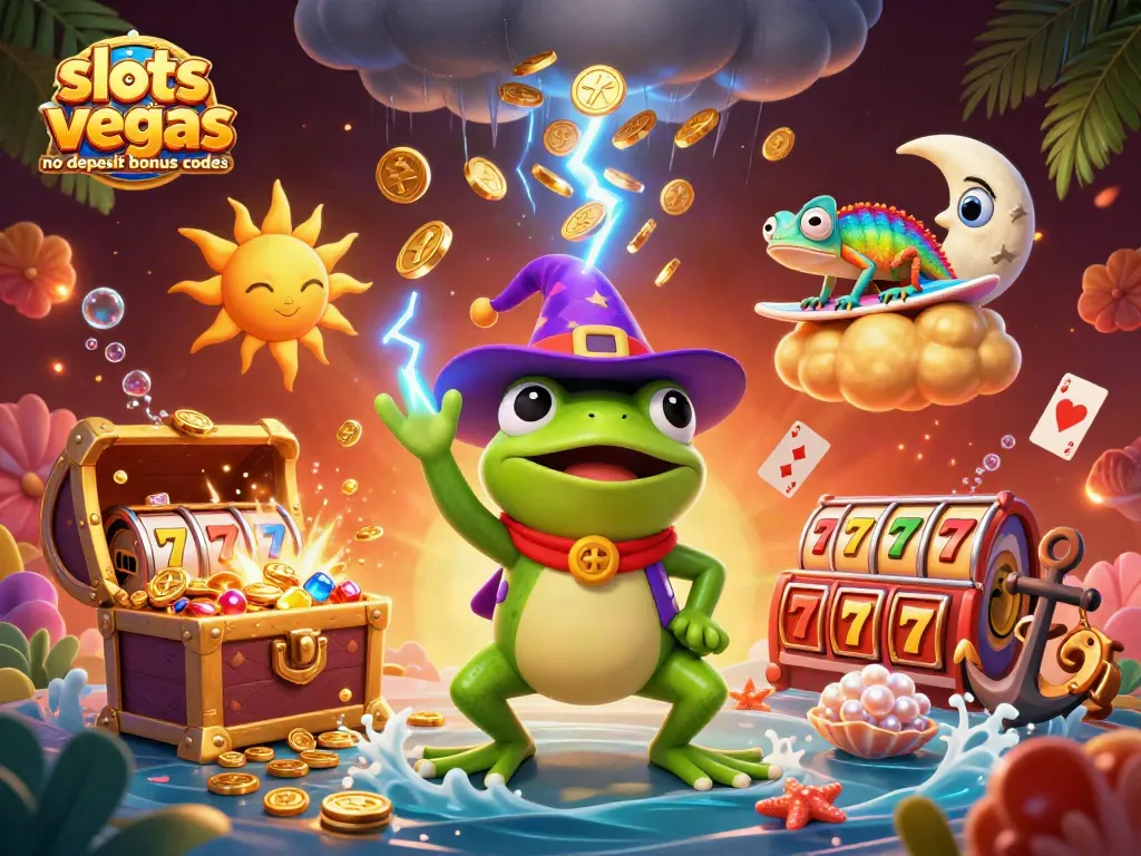 Engage with slots of vegas no deposit bonus codes in a vibrant, gold-filled casino scene.