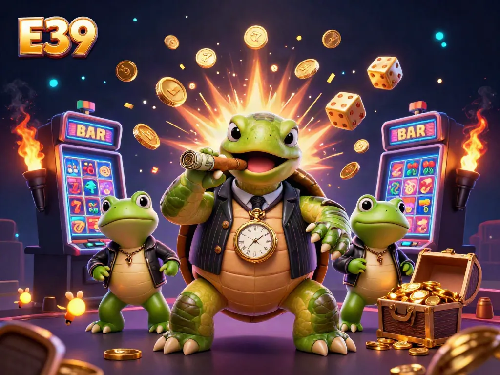 Trải nghiệm sòng bạc E39 với rùa và frog bảo vệ hấp dẫn.