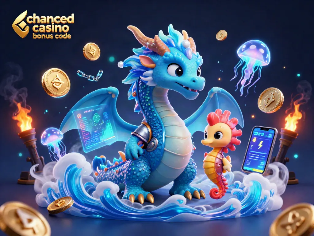 Engage with Chanced casino bonus code for free coins in an enchanting underwater scene.