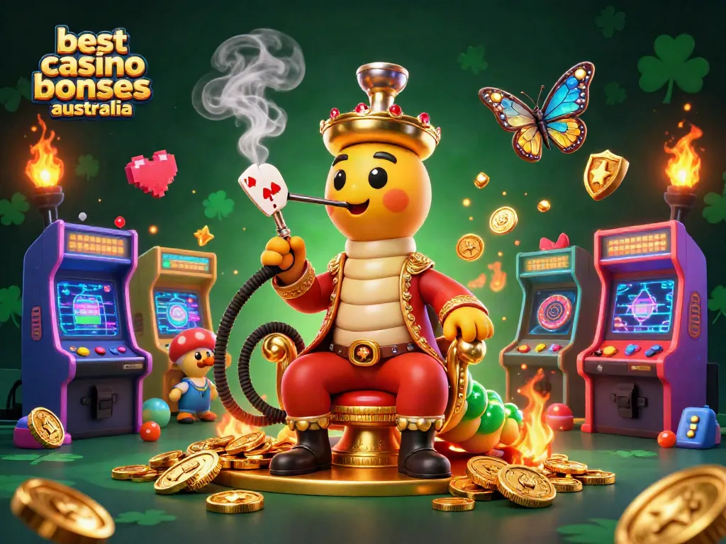 Experience the excitement of the best casino bonuses Australia in an engaging animated scene with vibrant characters.