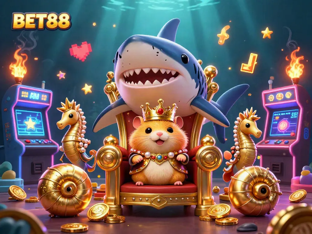 BET88 trải nghiệm cá cược với vua hamsters và lính bảo vệ, mang đến không gian sòng bạc sống động