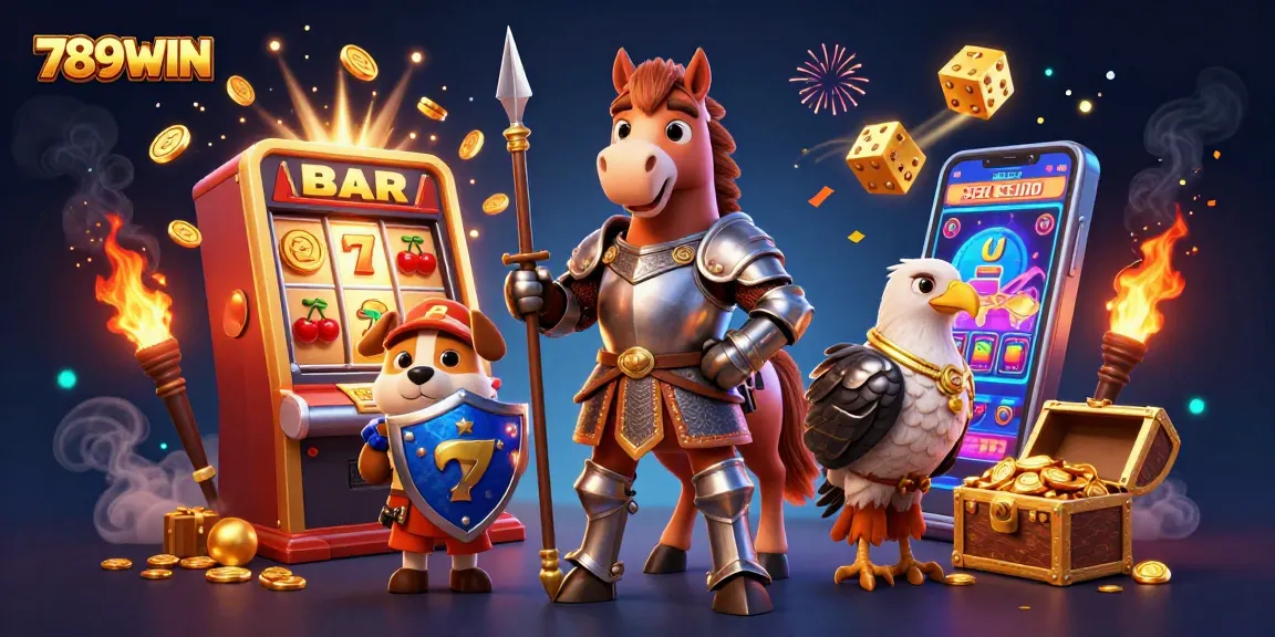 Win exciting jackpots at 789WIN with thrilling 3D casino adventure illustrations!