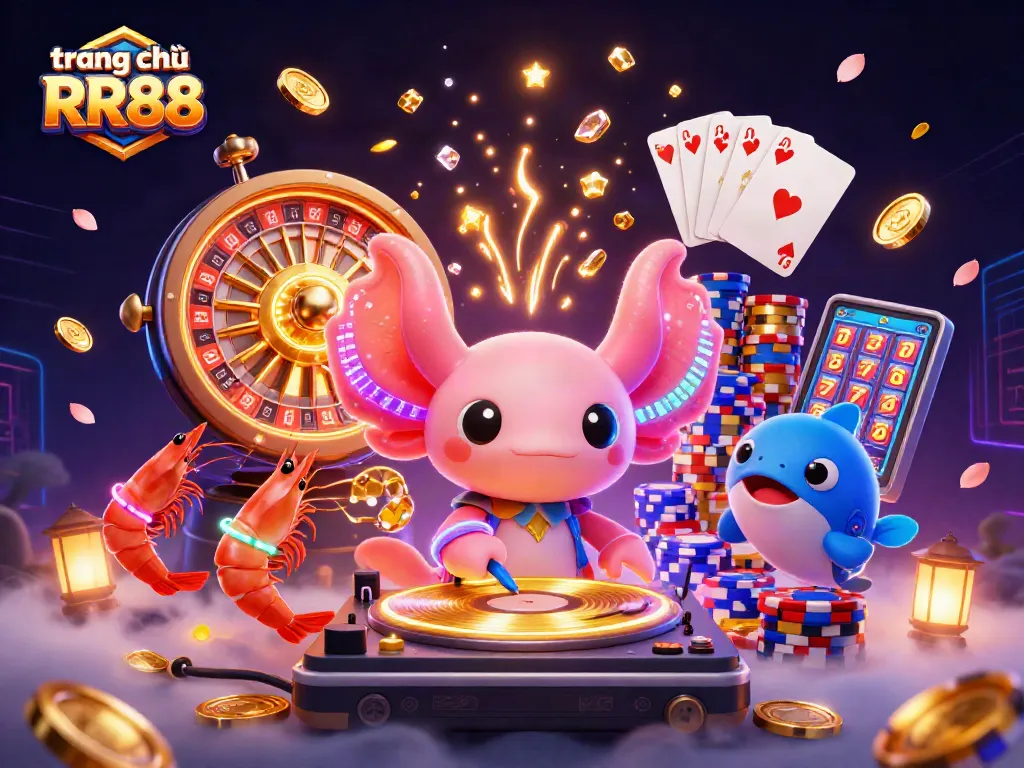 Spin to win at trang chủ RR88 with vibrant characters and exciting casino elements!